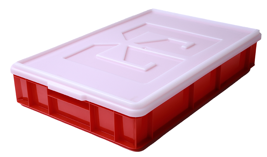 Lazi din mase plastice pentru depozitarea si transportarea produselor alimentare cu dimensiuni de 600/400/105