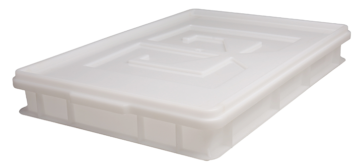 Lazi din mase plastice pentru depozitarea si transportarea produselor alimentare cu dimensiuni de 600/400/75/1